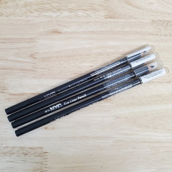 4X NYC Jet Black Eye Liner Pencils - Picture 1 of 4